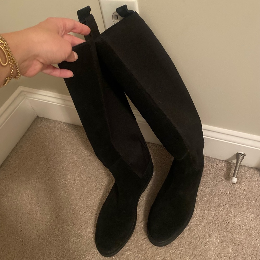 Black Donald Pliner knee high boots